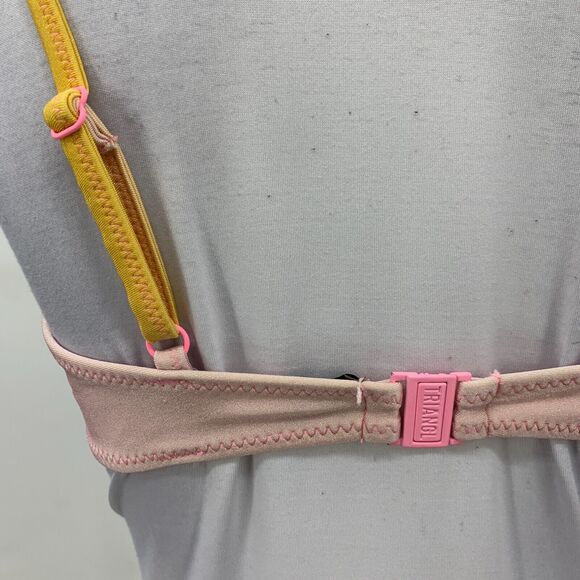 Triangl Shimmer Bikini Top Womens M Medium Sunrise Low Scoop Adjustable Strap - Picture 7 of 12